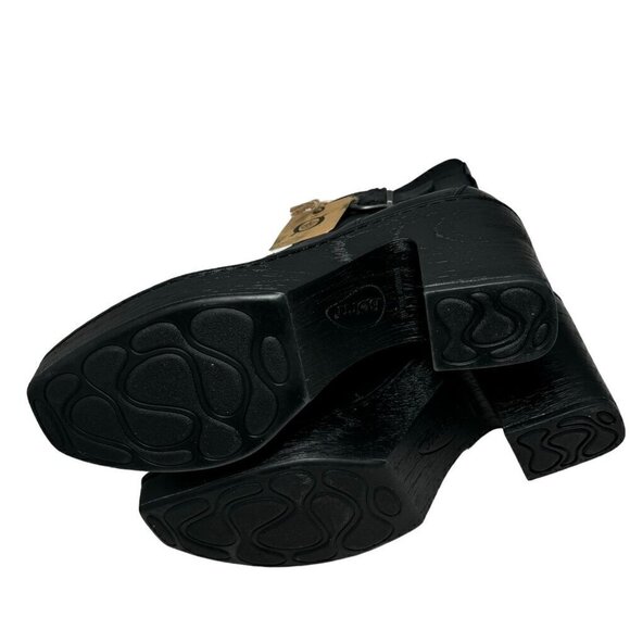 BORN Hailey Platform Ankle Boots Black Leather size 9.5 M NEW - Picture 7 of 7